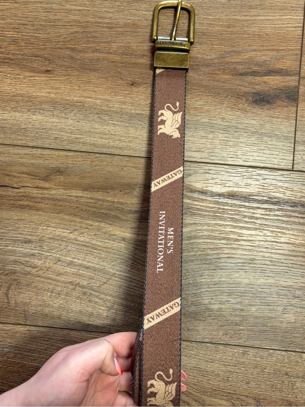 Doc Murphy Men's Reversible Golf Belt Custom Made Gateway Men's Invitational